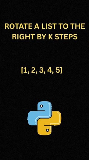 How to Rotate a List to the Right by K Steps in Python