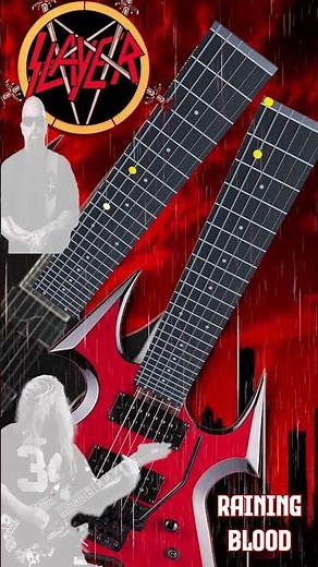 Learn Raining Blood by Slayer on Guitar | Easy Guitar Notes & Tabs Tutorial