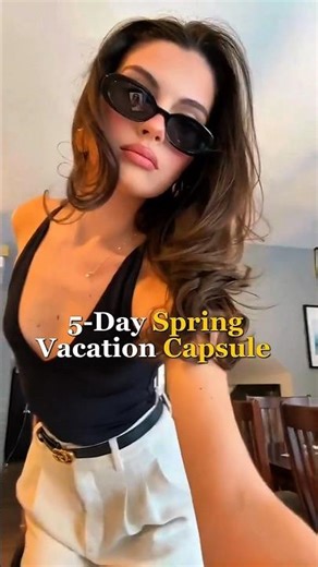 5-Day Spring Vacation Capsule #fashion #wardrobe #outfitideas #springoutfit