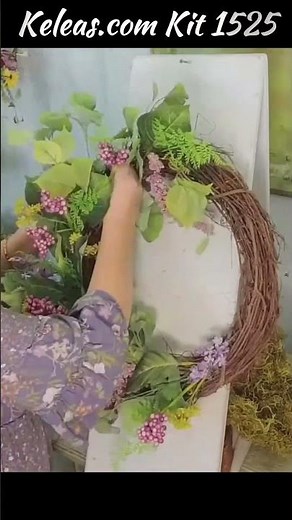 DIY Purple Berry and Greenery Wreath Kit | Spring & Summer Front Door Decor