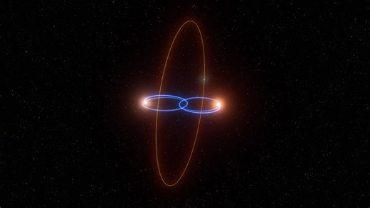 Planet found in odd perpendicular orbit of two stars