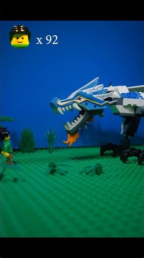 Stomped by a dragon #lego #stopmotion #ninjago #dragon #dragonattack