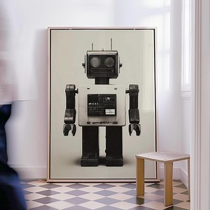 Retro Robot Print: Vintage Toy Wall Art, Sci Fi Poster (digital Download) - Etsy