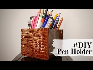Making A Leather Pen Holder | Easy DIY | Eris Atelier