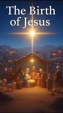 “The Birth of Jesus – A Story of Light and Love ✨🙏”
