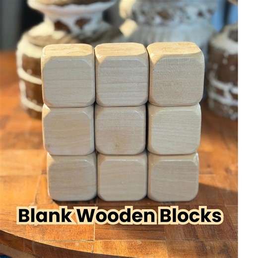 Blank Wooden Blocks for Crafts, Laser Engraving, Painting, Game Making, Baby Shower Activity- 1.5" Sealed - Etsy