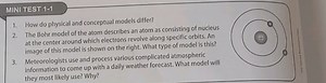 MINI TEST 1-1How do physical and conceptual models differ?The... | Filo