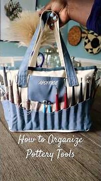 How to Organize Pottery Tools | A Peek into My Favorite Tools for Pottery and Ceramics!!