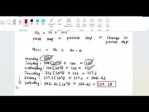 Solving difference equations (the financial model)
