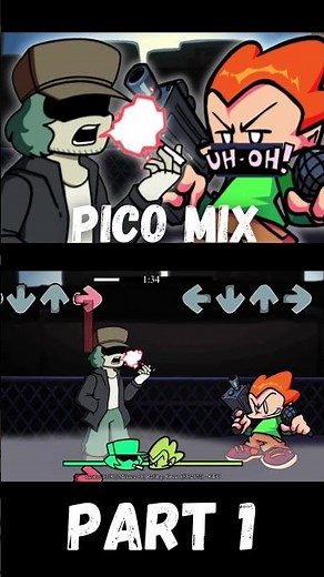Vs Garcello Pico Mix (PART 1) [DEMO] (FNF MOD) #shorts