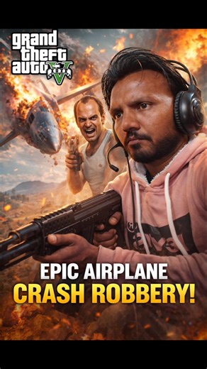 Trevor Crazy Plane Robbery 😱✈️ | GTA V #shorts #shortsfeed