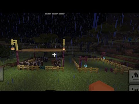 Minecraft Farm Build – Making a Strong Cow Ring for Safety