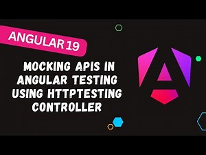 162. 🧪 Mocking APIs in Angular Testing using HttpTestingController HTTP Mocking Angular Services