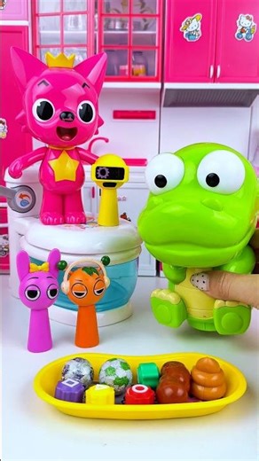 ASMR Unboxing Pororo & Pinkfong Bath Toy Set | Satisfying Toy Play with Subi Toys