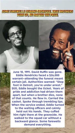 “Brothers Beyond Bonds: Eddie Kendricks’ Last Tribute to David Ruffin”