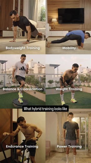 1.6K views · 142 reactions | Comment “hybrid” to get a beginner’s guide to getting started with Hybrid Training. . If your workouts feel stale or your results have plateaued, a hybrid approach might be what you need. It doesn’t have to be complicated — just a shift in how you train across the week. More range. More carryover. More progress. #fitnesstrainer #hybridtraining #exercise #healthcoach #healthy #strengthtraining | Rishabh Telang | Facebook