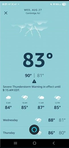 (FIRST MOCK VIDEO I MADE) FAKE Occasional Alexa Weather Condition - Thunderstorms