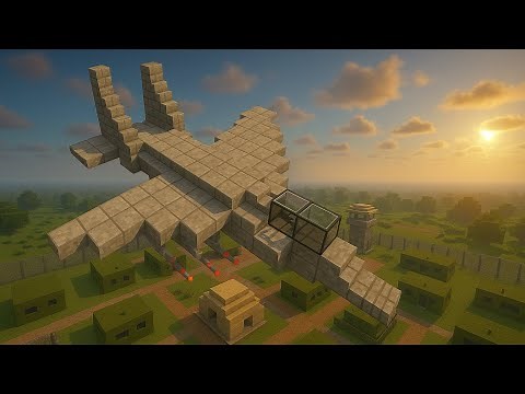 Minecraft Kampfjet der schießt – Einfaches Redstone Tutorial! 💥