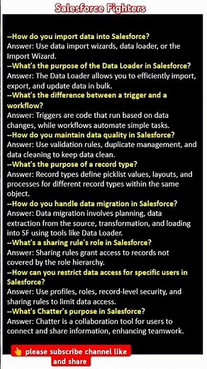 Salesforce admin interview questions and answers #salesforcefighters #interview