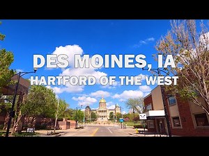 Des Moines, Iowa - Driving Tour 4K