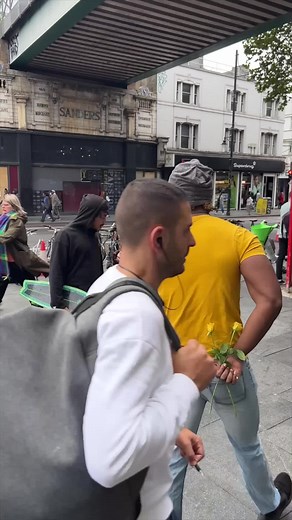 Spreading Positivity: Giving Flowers to Strangers