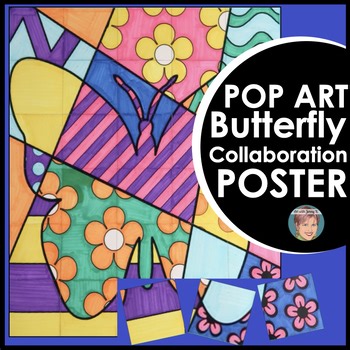 "Pop Art" Butterfly Collaborative Poster | Fun Craft for Monarch Migration!