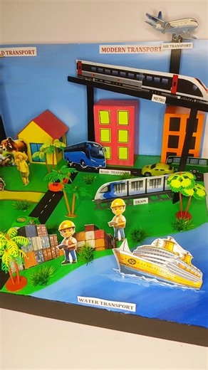 Types of transport model | mode of transport | #schoolproject #science #shorts #project