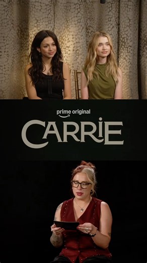 Alison Thornton and Josie Totah talk about their characters, Chris & Tina, in the Carrie Series 🔥