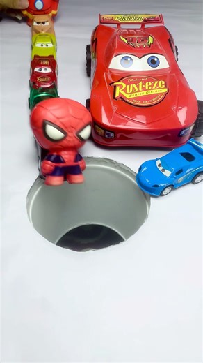 Very Funny😂😂Big Ironman and Big Truck Push Spider-Man Into the Hole #marvel #hulk #spiderman #truck