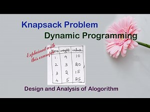 Knapsack Problem using Dynamic Programming in Tamil|easy method|Design and Analysis of Algorithm|Daa