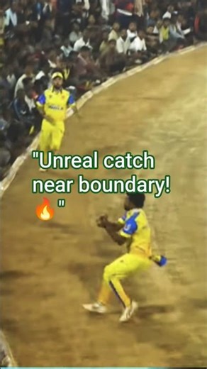 Unbelievable Cricket Moment 🏏#Cricket #AmazingCatch #RunningCatch #Unbelievable #CricketShorts