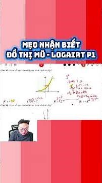 Mẹo nhận biết nhanh đồ thị hàm số Mũ - Logarit P1 #education #thaytruonggiang #toanthaygiang