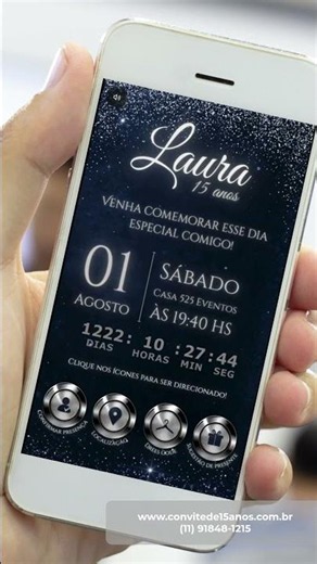 Convite Interativo Céu Estrelado