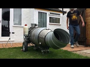 Rolls Viper ASV8 turbojet hand-crank start