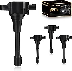 4PCS Ignition Coil Pack UF549 Replacement for Infiniti FX50 M56 Q70 QX60 QX70, for Nissan Altima Cube Frontier Rogue Sentra Versa X-Trail Frontier V8 L4 1.6L 1.8L 2.0L 2.4L 2.5L 5.0L 5.6L