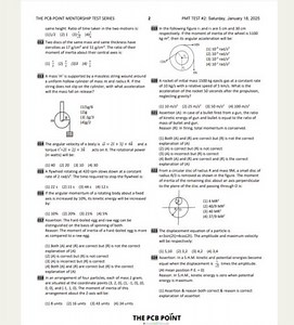 THE PCB POINT MENTORSHIP TEST SERIESPMT TEST #2: Saturday, Jan... | Filo