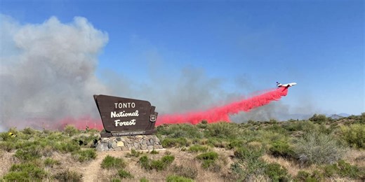 Hundreds of firefighters continue battle against Arizona's Wildcat Fire burning inside Tonto National Forest