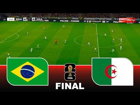 BRAZIL vs ALGERIA - FIFA WORLD CUP 2026 FINAL | Full Match All Goals | Pes 21 Gameplay Simulation