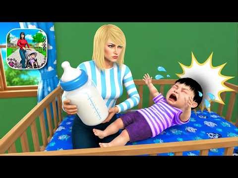 Single Mom Family Mother Life - Gameplay Walkthrough Part 3 - Baby Wants Milk ( Android )