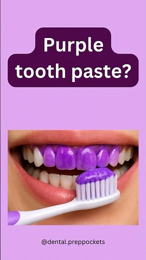 Does Purple Toothpaste Actually Work? #dentaltips #dentaleducation #teethwhitening #hacks #shorts