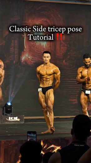 SOMESH RANA🦅 on Instagram: "Side Tricep Pose Tutorial ‼️ . Follow @ranaaafit for more🔱"