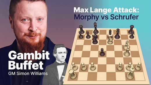 Max Lange Attack: Morphy vs Schrufer