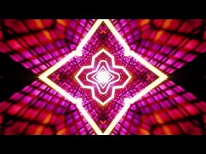 4K VJ Loop. Purple Neon Motion Background