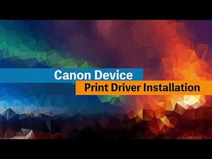 How To Install Canon Driver on Windows