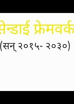 Social Studies || Class12 || Unit 5 Lesson 8 || Sendai Framework Programme (सेन्डाई फ्रेमवर्क)