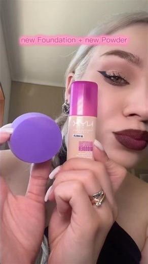 ⚠️ NEW ⚠️ foundation + powder NYX 🔥 makeup tutorial #shorts #makeuptutorial #nyx #foundation #new