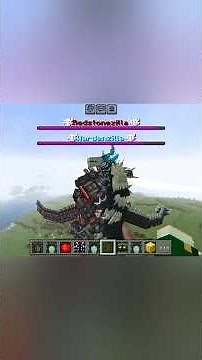 Godzilla vs. Mechagodzilla in minecraft #minecraft #shorts #godzilla #mechagodzilla