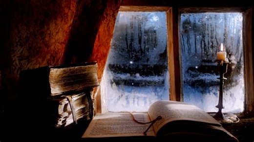 Nature, Winter, Window, Books