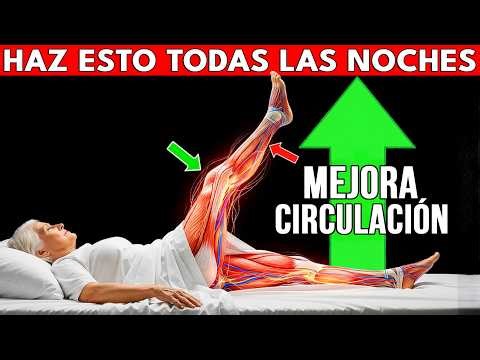¿Más de 60? 5 Ejercicios TUMBADO para FORTALECER LAS PIERNAS y LA CIRCULACIÓN Antes de Acostarse