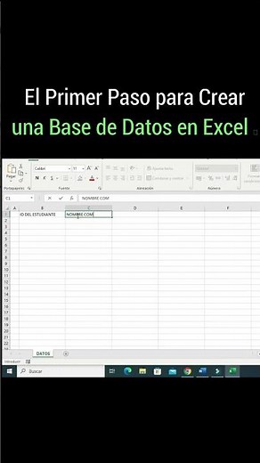 🔥 The First Step to Creating a Database in Excel